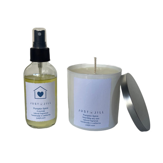 Just JIll Candle and Room Spray Set-Pumpkin Spice