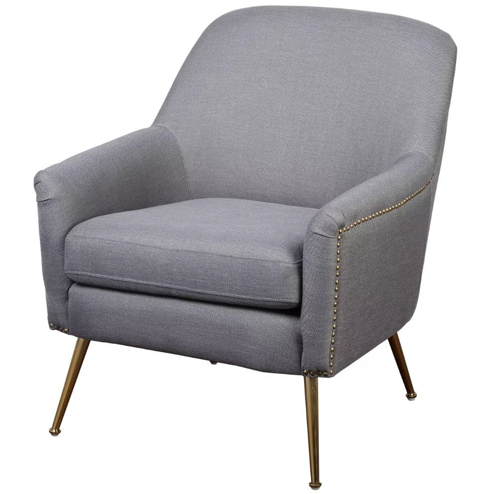 Upholstered Chair - Vita in grey - angelo:HOME - Arm Chairs