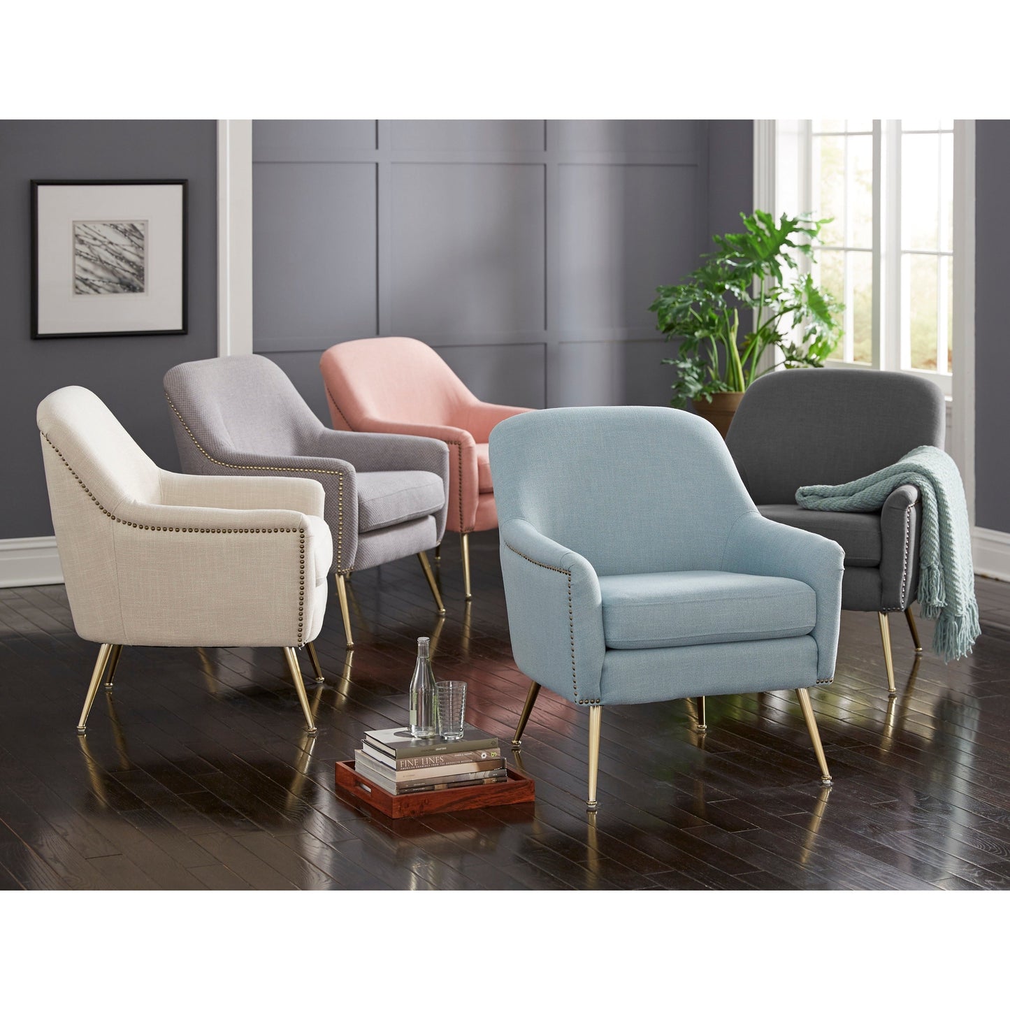 Upholstered Chair - Vita in green