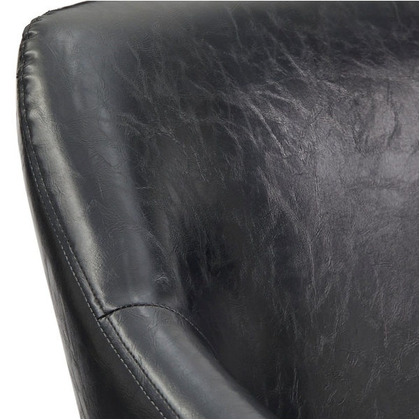 angelo:HOME Arm Chair & Ottoman Set - Corin (black)