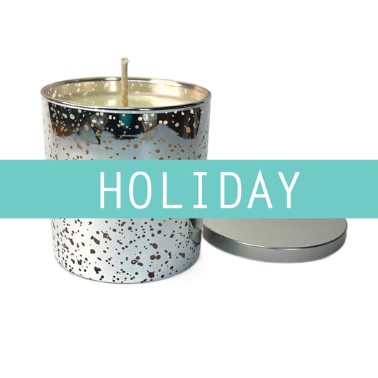 angelo:HOME Mercury Glass Scented Candle (holiday scent options)