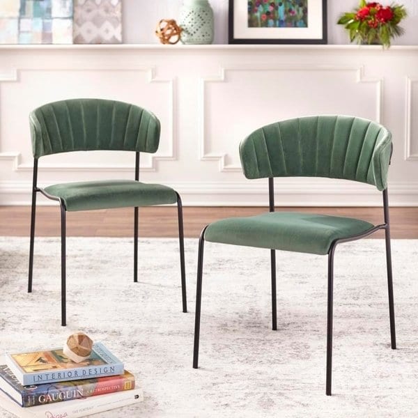 angelo:HOME Dining Chair - Kalmar - set of 2 (green) - angelo:HOME