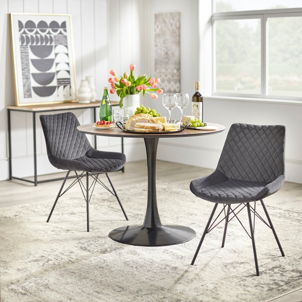 angelo:HOME Dining Chair - Kavitt - set of 2 (grey) - angelo:HOME