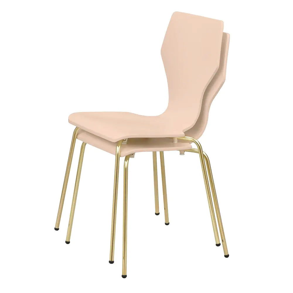 angelo:HOME Dining Chairs - Enna Bentwood/Metal set of 2 (Pink)