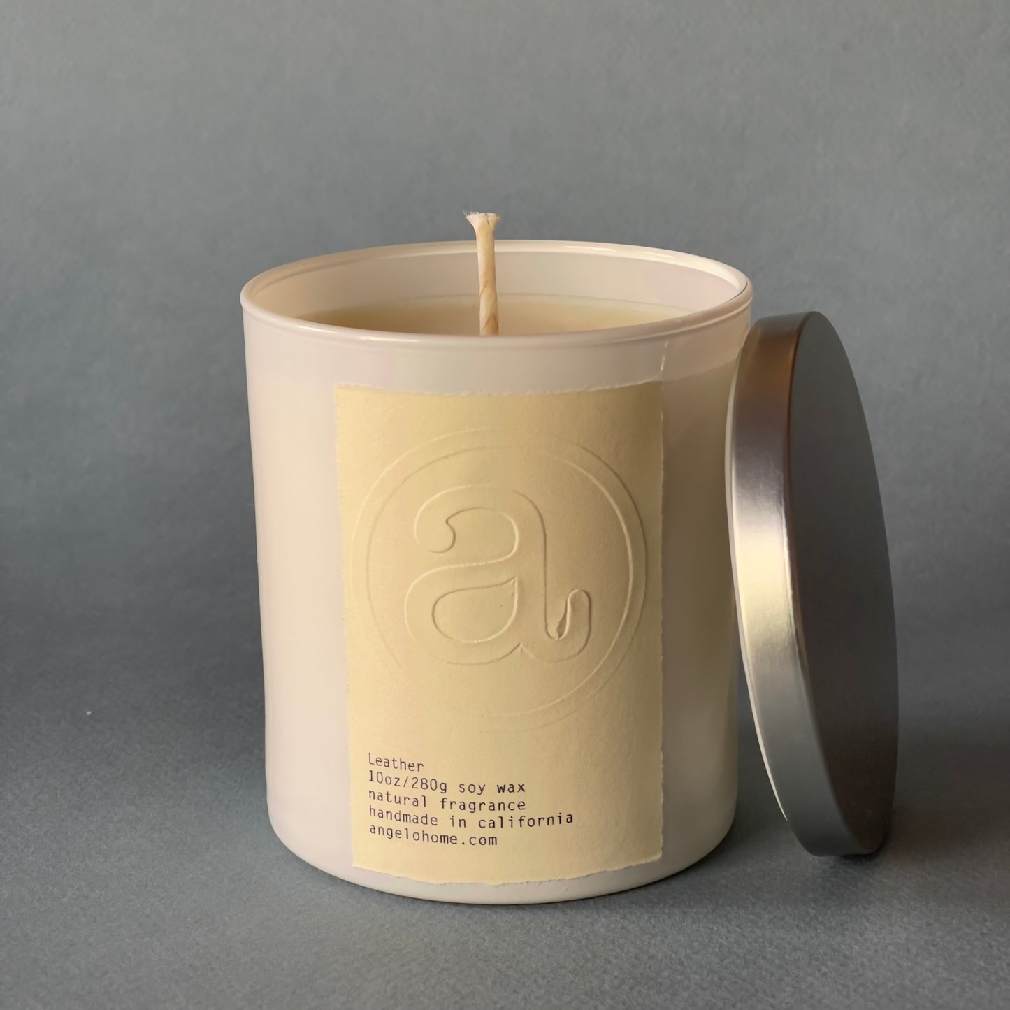 angelo:HOME Leather Scented Candle